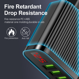 Nouvelle conception Chargeur de voyage LED 3USB 15W 3.1A avec affichage numérique, chargeur mural personnalisable avec logo pour iPhone Xs 13 Samsung Motorola - Product Image 5