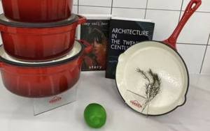 Juego de 7 Piezas de Utensilios de Cocina de Hierro Fundido Esmaltado de Alta Calidad, Cacerola Antiadherente, Olla Holandesa y Sartén para una Cocina Saludable - Product Image 5