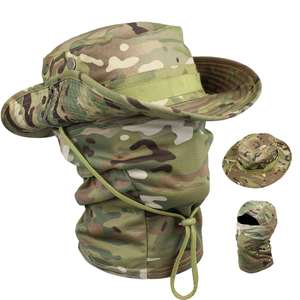 หมวกบักเก็ต หมวกกันแดด หมวกสกี หมวกพรางลายทหาร หมวกตกปลา หมวกบาลาคลาวา ผ้าแคนวาส ปรับขนาดได้ ขายส่ง - Product Image 1