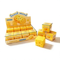 Jouets Squishy Alimentaires aux Fruits, Sensibles à la Température et Changeant de Couleur : Mangue Squishy à Remontée Lente, Pudding et Boule d'Ananas