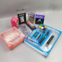Emballage en blister floqué personnalisé pour cosmétiques, plateau d'emballage en forme de coquille de palourde