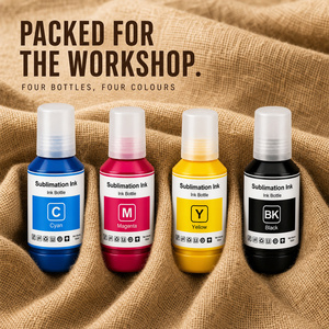 Tinta de Sublimación al por Mayor, 140 ml, para Impresora de Escritorio Epson F570 F550 F170, 4 Colores, Tinta de Transferencia de Calor para Camisetas y Tazas - Product Image 1