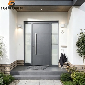 Modern Aluminum Casement Door with Tempered Glass Soundproof <b>Sliding</b> Window <b>Swing</b> Folding Open Style Residential Villa Entrance - Product Image 2