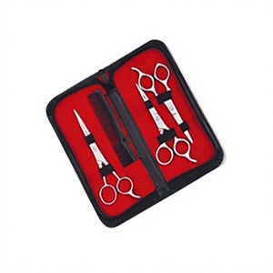 Juego de Tijeras de Peluquería Profesionales con Mango Largo para Diestros, Acero Inoxidable 4Cr13 de Alta Calidad, Ecológicas, con Acabado Espejo - Product Image 1