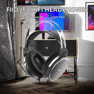 Audífonos <span class=keywords><strong>FiiO</strong></span> JT3 con Cable, Sobre la Oreja, Ligeros, Abiertos, HiFi, para Música y Juegos, Sin Cancelación de Ruido - Product Image 2