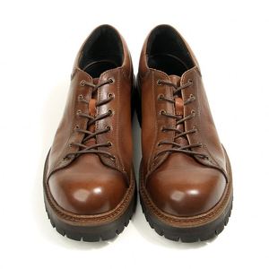 Genuine Leather <b>Men</b> Square Toe Lace-Up Business Classic Luxury High Quality Lightweight Breathable Anti-Slip Patchwork <b>Dress</b> - Product Image 3