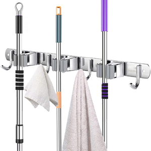 Supporto per scopa in acciaio inossidabile per montaggio a parete tradizionale per organizzatore <span class=keywords><strong>da</strong></span> cucina - Product Image 1