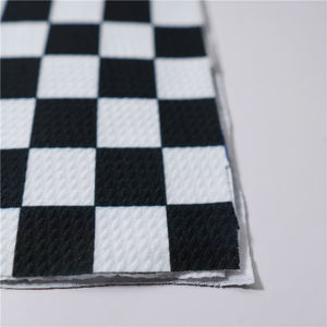 Tessuto per Costumi <span class=keywords><strong>da</strong></span> Bagno in Jersey di Poliestere e Spandex a Scacchi Neri con Stampa Anguria ad Asciugatura Rapida per Ragazze - Product Image 4