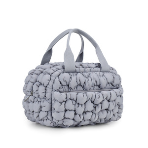 Cloud-Textured Quilted Fabric Lunch Bag Soft Comfortable Texture Water-Resistant for Outdoor Lightweight Promotional Backpack