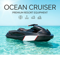 Jet ski électrique DDP, embarcation marine personnelle, bateau de karting Onyx, monoplace, accent cramoisi, yacht de villégiature, propulseur rapide