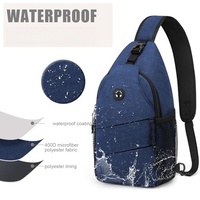 Sacs bandoulière pour femmes et hommes, sac à dos tendance, durable, imperméable, sac de poitrine décontracté avec bandoulière convertible