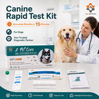 Kit de test rapide triple en une étape CPV/GIA pour la détection vétérinaire canine en milieu hospitalier animalier : Parvovirus et Virus de la maladie de Carré chez le chien