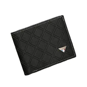 Men's Short Wallet New Fashion Casual Multi-Card Coin Purse Waterproof Open Closure Soft Thin Wallet for Youth