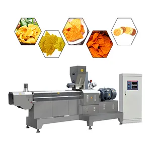 Custom Corn Puff Pop Snack Food Extruder Machine Small Single Screw Extruder Puffed Snack Making Machine with Blade