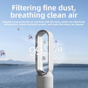 <span class=keywords><strong>Ventilateur</strong></span> sans pales le plus vendu, pratique, avec télécommande, moteur sans balais, minuterie, silencieux, pour bureau, chambre, <span class=keywords><strong>ventilateur</strong></span> intelligent de bureau ou de sol - Product Image 2