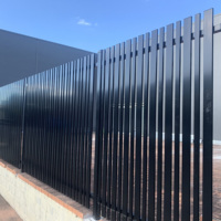Panneau de clôture d'intimité en alliage d'aluminium 6x6 pieds, revêtement poudré, durable, écologique, pour jardin et cour arrière