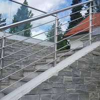 Système de balustrades et mains courantes en acier inoxydable de style européen moderne pour hôpitaux, appartements, escaliers, balcons et clôtures de piscine sécurisées