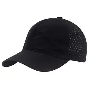 Customized Sun Shade Soft Top Solid Color Quick Dry Logo Embroidery Polyester 6 Panel Blank Baseball Cap