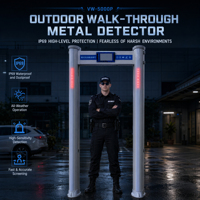 Detektor Logam Averguard Outdoor Walk-Through |   Saringan Pintu Masuk Plastik ABS Berperingkat IP69 dengan Garansi 12 Bulan