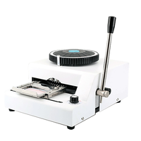 Machine à gaufrer 72 caractères Embosser Estampage Imprimante ID PVC VIP Carte de crédit Cartes de visite