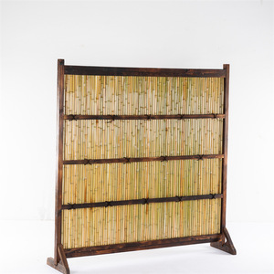 Recinzione <span class=keywords><strong>in</strong></span> Bambù Naturale Fatta a Mano <span class=keywords><strong>in</strong></span> Stile Cinese, Ecologica e Personalizzabile, 180cm, per Cortile <span class=keywords><strong>Esterno</strong></span>, Balcone, Piccolo Giardino - Product Image 1