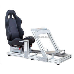 Juego de aluminio Race Sim <span class=keywords><strong>Plate</strong></span> Driving Cockpit Simulator para PC Xbox G25 G29 Car GTR Sim Racing Cockpit Car Game Simulator - Product Image 3