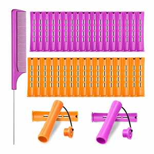 Rizadores de Pelo para Salón de Belleza, Rodillos para Permanente en Frío, 100 Piezas/Juego, 5 Tamaños, Plástico - Product Image 1