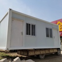 Structure en acier de paquet plat de conteneur de maison préfabriquée portative de la maison 100m2 préfabriquée