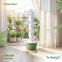 Système hydroponique vertical intelligent automatique Tru-Spring à 7 étages anti-UV en plastique pour ferme et jardin, garantie 1 an, montage facile