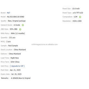 Módulo de Pantalla LCM Industrial NL192108AC18-XXND, NL192108AC18-XXND en Existencia - Product Image 2