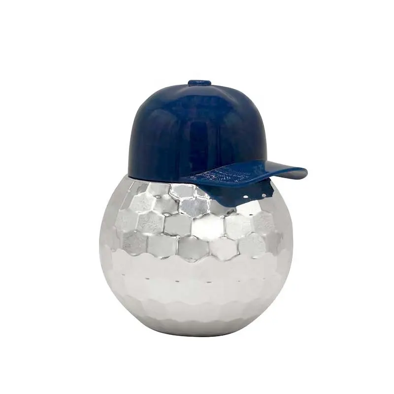 Koi 2023 nuevo sombrero en forma de béisbol de 20oz taza de bola de discoteca de plástico con pajita para fiesta