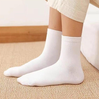Chaussettes pour hommes de longueur moyenne en coton et polyester, chaussettes de travail, vente en gros d'usine chinoise, prix les plus bas