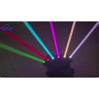 BOTAI 3W 3 axes dynamique rvb LED faisceau laser 6x500mW mobile XYZ pour événements scéniques E27 Base aluminium DMX512 pour DJ Laser Night Club