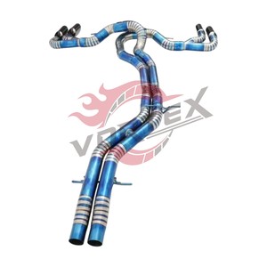 Sistema de Escape Catback con Válvulas de Titanio Grado 5 de 1.2mm de Espesor para Urus V8 4.0T, Silenciador de Alto Rendimiento, Color Azul - Product Image 2
