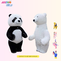 Meilleures ventes 2026 CE 2m/2.6m/3m rose Costume de mascotte gonflable Lapin Ours de dessin animé pour adulte, pour défilés et décorations de Noël