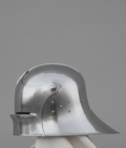 Casque de Salle d'Armes Traditionnel Italien en Acier Calibre 18, Fait Main, Durable, Portatif, pour Adulte, pour Fêtes Costumées et Scène - Product Image 1
