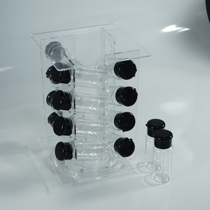Hot Sale 360 <b>Rotating</b> Eco Friendly Multifunction Acrylic <b>Spice</b> <b>Rack</b> 16 Holes Transparent Lucite Seasoning Holder for Kitchen - Product Image 3