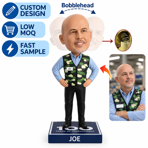 Figura Personalizada de <span class=keywords><strong>Resina</strong></span> con Cabeza Móvil, Regalo de Jubilación <span class=keywords><strong>para</strong></span> Compañeros de Trabajo, Despedida de Jefe, Recuerdo Laboral - Product Image 1