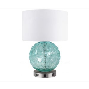 White Color Gourd Shape Ceramic <b>Lamp</b> <b>Base</b> <b>Table</b> <b>Lamp</b> with Chrome Finished <b>Base</b> USB Function for Hotel Bedside <b>Lamp</b> - Product Image 6