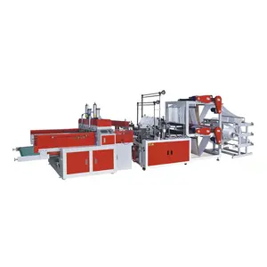 Full automatic High quality Taiwan design 6 lines cold cutting plastic shopping bag making machine