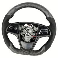 Accessoires intérieurs de voiture, volant en fibre de carbone forgée LED, adapté aux Cadillac ATS CTS ATS-V CTS-V