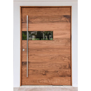 Usine personnalisée résidentielle 32x79 porte d'entrée en bois <span class=keywords><strong>maison</strong></span> Villa bois Pivot entrée antivol portes <span class=keywords><strong>de</strong></span> sécurité - Product Image 1