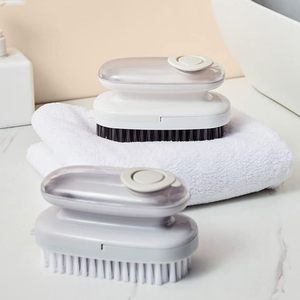 Brosse de nettoyage multifonctionnelle en plastique, design ergonomique, pour le nettoyage domestique dans les salles de bain et les cuisines, outil de nettoyage - Product Image 3