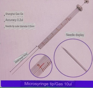 Seringue de micro-échantillonnage (verre OEM) avec embout plat (pour HPLC) et embout pour pointe (pour GC) Capacité 10ul-50ul-100ul - Product Image 4