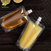Pochettes souples transparentes en plastique de 250 ml et 500 ml avec bec verseur pour liquides, eau, jus et boissons