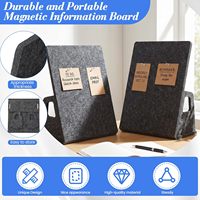 2 Pak Papan Pajangan Pin Felt Dekorasi Meja Papan Buletin Felt Tempat Pajangan Memo untuk Rumah Sekolah Dapur Kantor