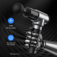 Pistolet de massage portatif à écran tactile LED, vibration par percussion des tissus profonds, relaxation musculaire, recharge rapide, appareil de thérapie corporelle