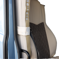 Fundas de Asiento de Camión de Cuero Nappa de Lujo con Cortinas Opcionales para HOWO SITRAK Volvo FH Mercedes Actros Scania DAF MAN VNL