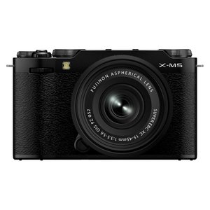 Appareil photo hybride Fujifilm X M5 26,1 Mpx avec capteur APS-C et objectif XC 15-45 mm, kit noir - Product Image 1