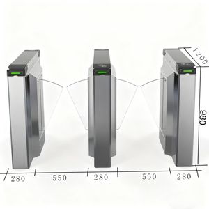 Kapı Led'i Rs485 Otomatik Kanatlı Tip Turnikeler Nfc Kanatlı Akıllı Kontrollü Kontrolör Uyarı Spor Salonu Erişim Kontrolü - Product Image 4